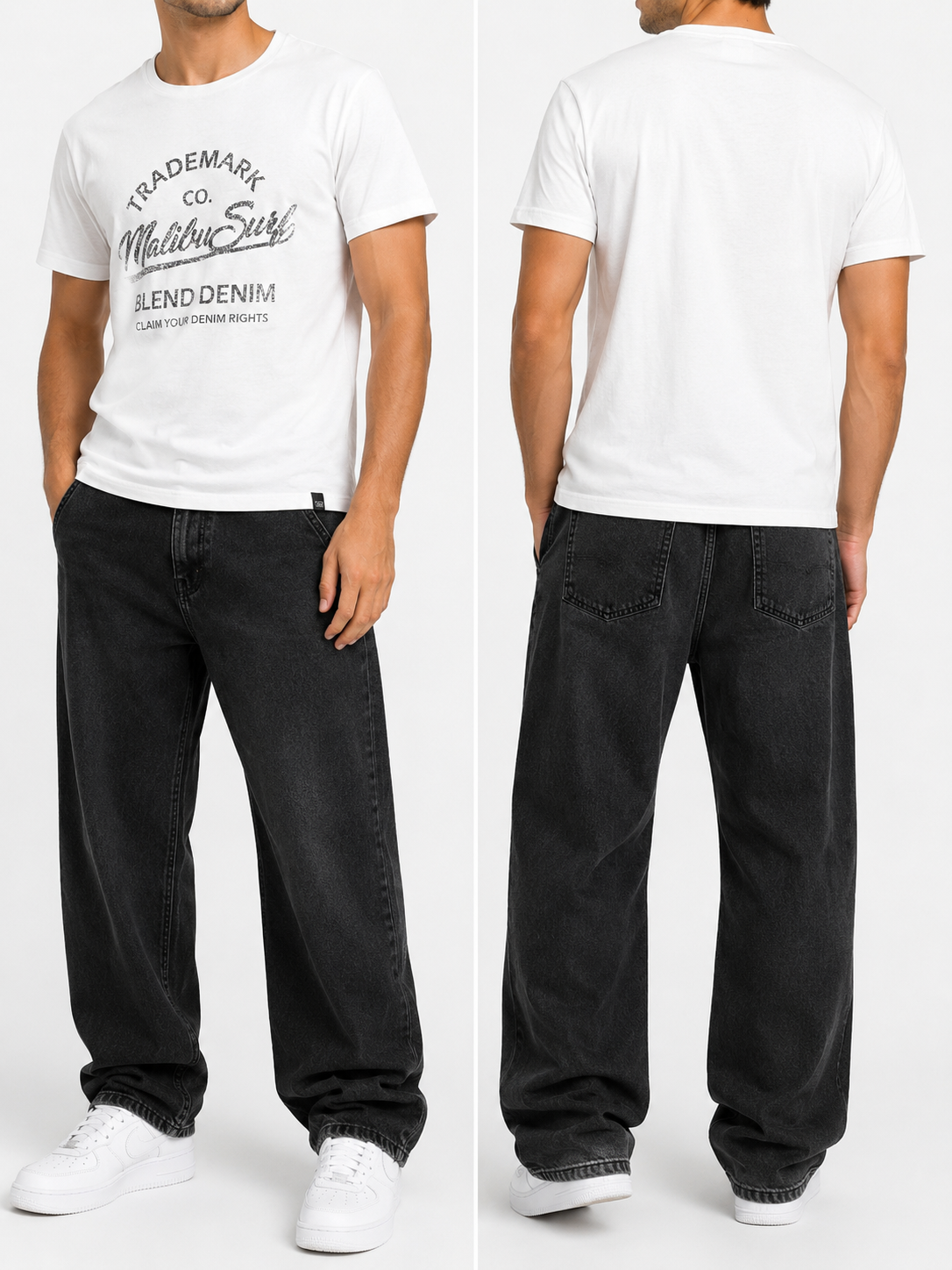 BLEND BHamatus T-Shirt Herren, Rundhals Shirt Baumwolle, Herren Basic T-Shirt