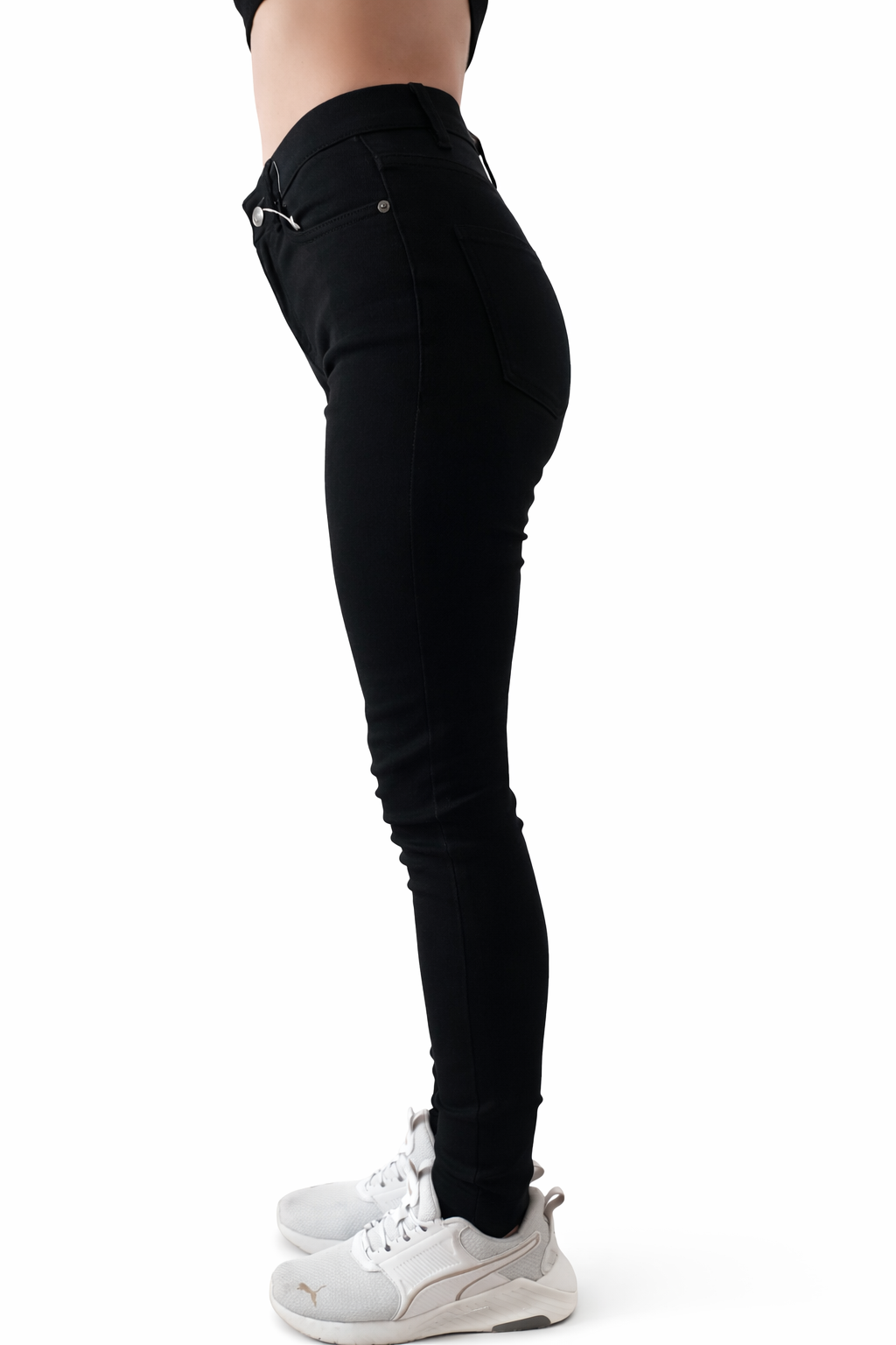 Damen Lara Skinny Jeans – Schwarz, Slim Fit & Stretch