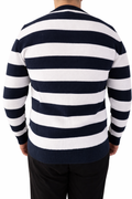 Esprit Herren Pullover Weiß-Blau Gestreift – Strickpullover