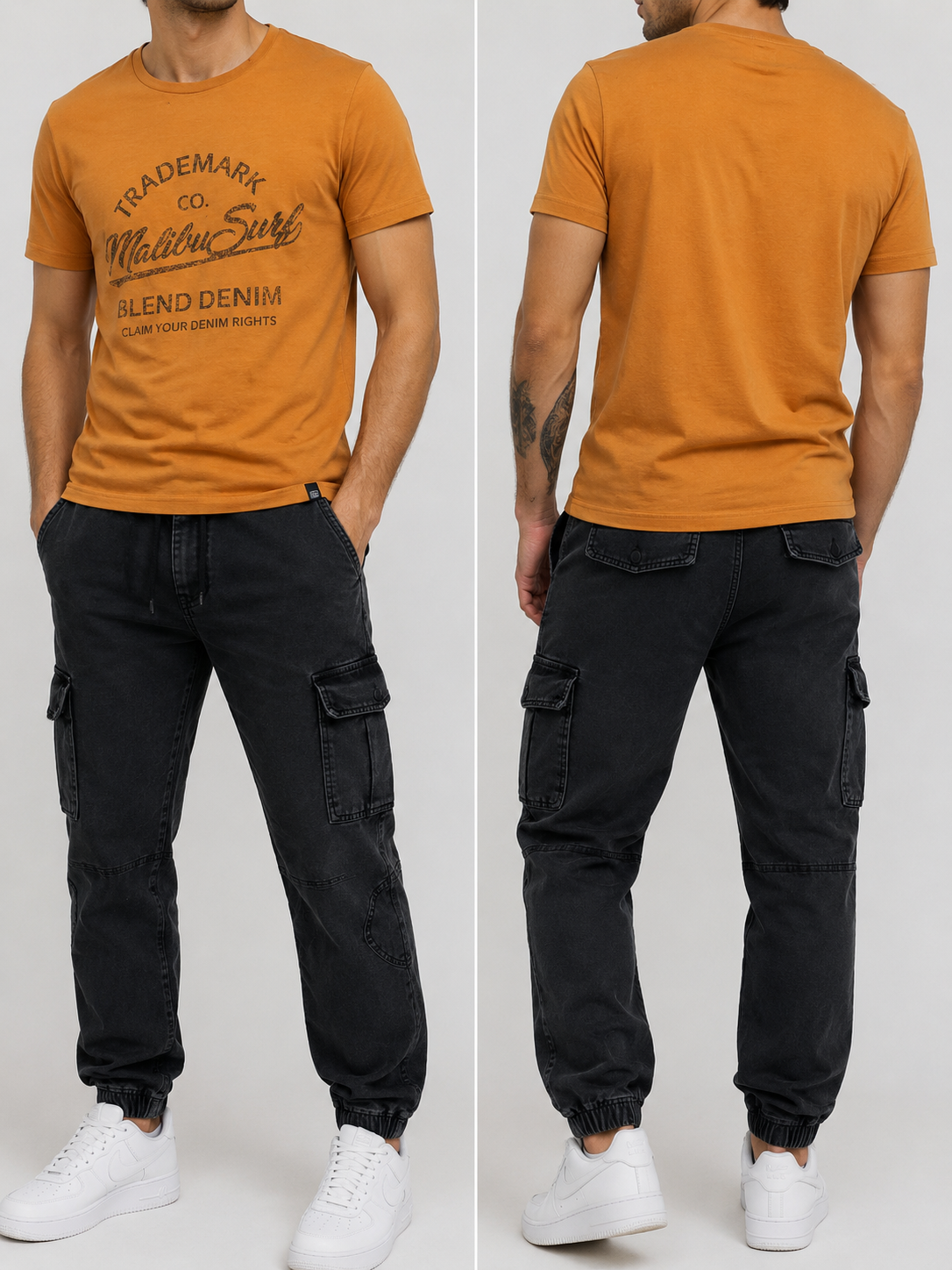 BLEND BHamatus T-Shirt Herren, Rundhals Shirt Baumwolle, Herren Basic T-Shirt