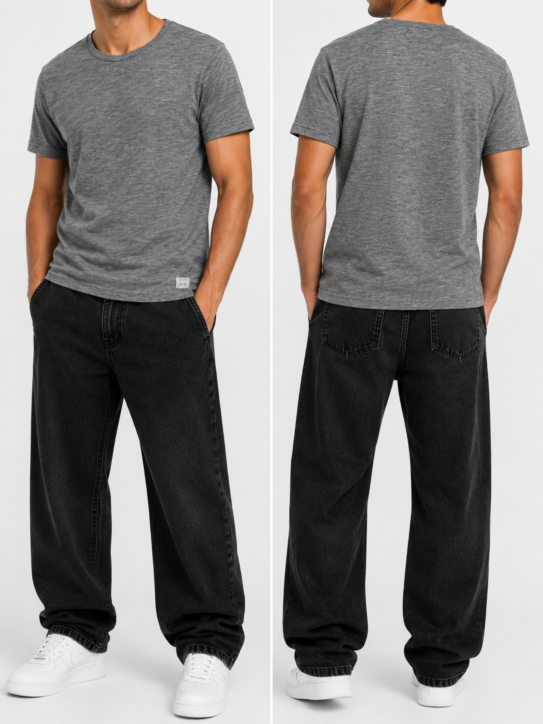 11 Project PRTullio Herren T-Shirt, Rundhals Baumwollshirt, Regular Fit T-Shirt Herren