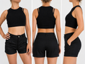 ZEGY Crop Top Damen, geripptes Tank Top, ärmelloses Baumwoll Top Damen